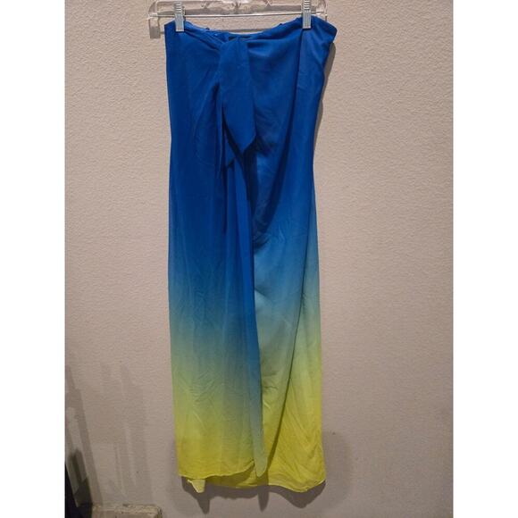 Lauren Ralph Lauren Women's Strapless Ombré Chiffon Gown Size M - Picture 6 of 6